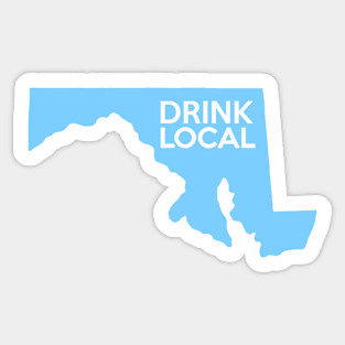 Maryland Drink Local MD Blue Sticker